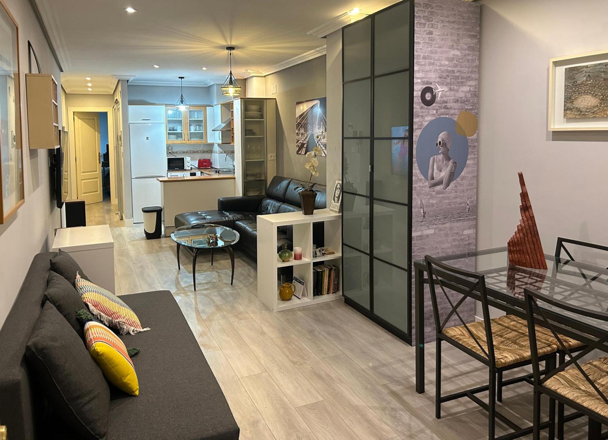 Apartamento Frente Al Guggenheim. Urbanizacion De Lujo En El Centro Bilbao Luaran gambar